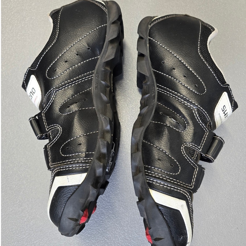Shimano SPD Cycling Shoes Size 42 + Shimano Clipless Pedals Bundle MTB Road - Picture 8 of 10